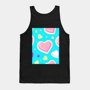 Delicious Cake and Candy Hearts Tank Top